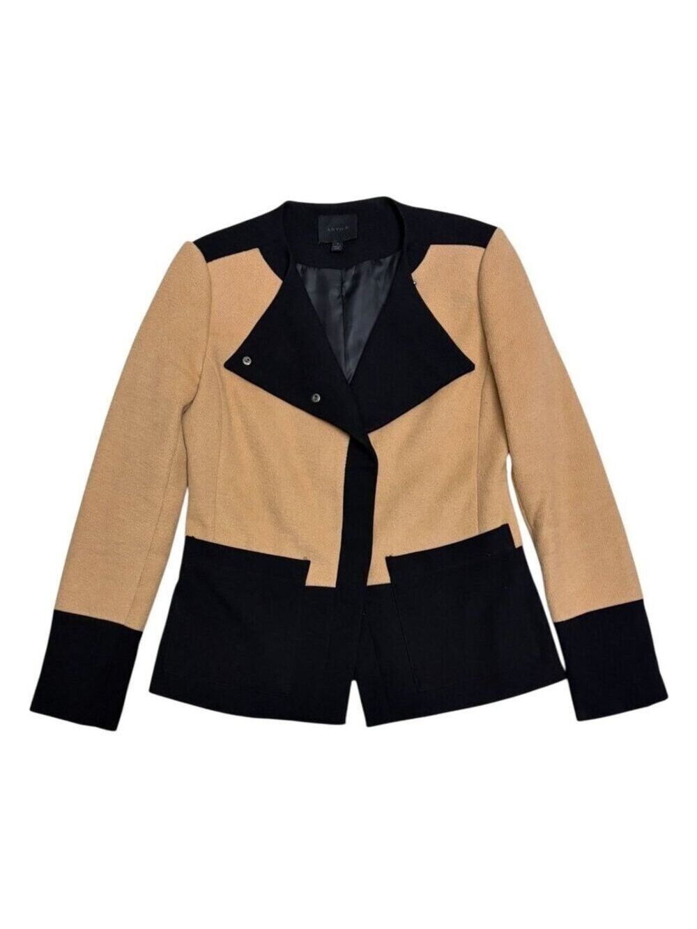 ARYN K Wool Blend Luxury Designer Business Casual Jacket Womens Small